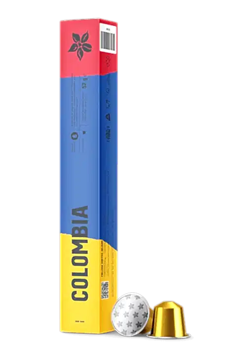 ALUMINIUM CAPSULES ESPRESSO COLOMBIA (10 PIECES)