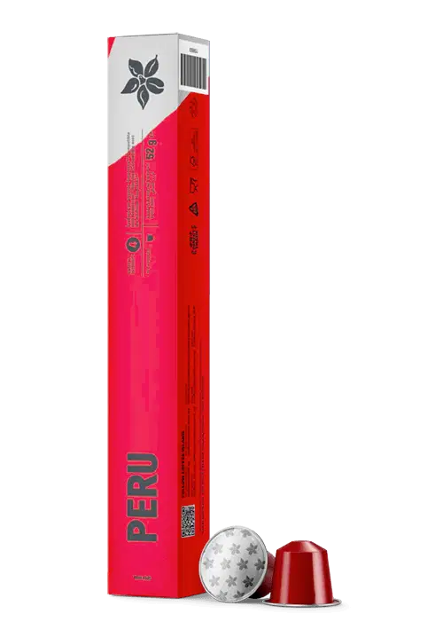 ALUMINIUM CAPSULES ESPRESSO PERU (10 PIECES)